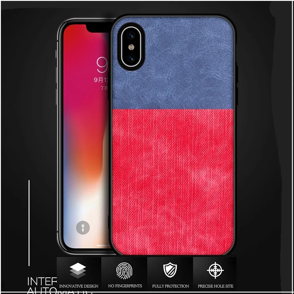 Роскошный брендовый чехол 2019 для Iphone 7 XS Max XR 6S 8 6 Plus тканевый кожаный телефона