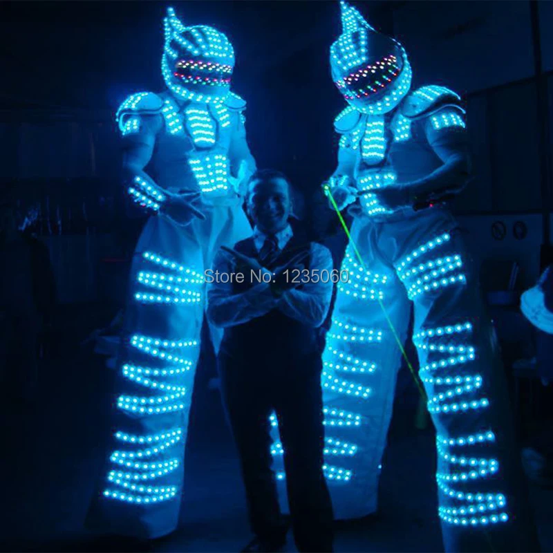 

LED Luminous robot costume /illuminated kryoman Robot/LED Costume /LED Clothing/Light suits/ LED Robot suits