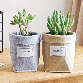 

Plant Grow Bag New Home Decorations Desktop Flower Basket Fleshy Pot Thicken Garden Pot Garden Supplies Brand New