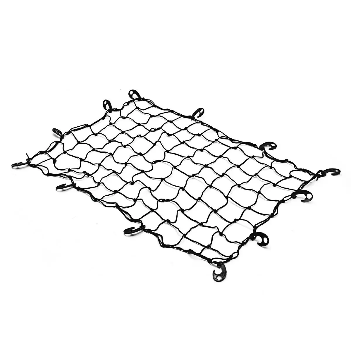 

120x90cm 10 Hook Elastic Car Cargo Mesh Net Bungee Strorage Organizer Trailer Roof Rack Boot Luggage Cord Cargo Outdoor Travel