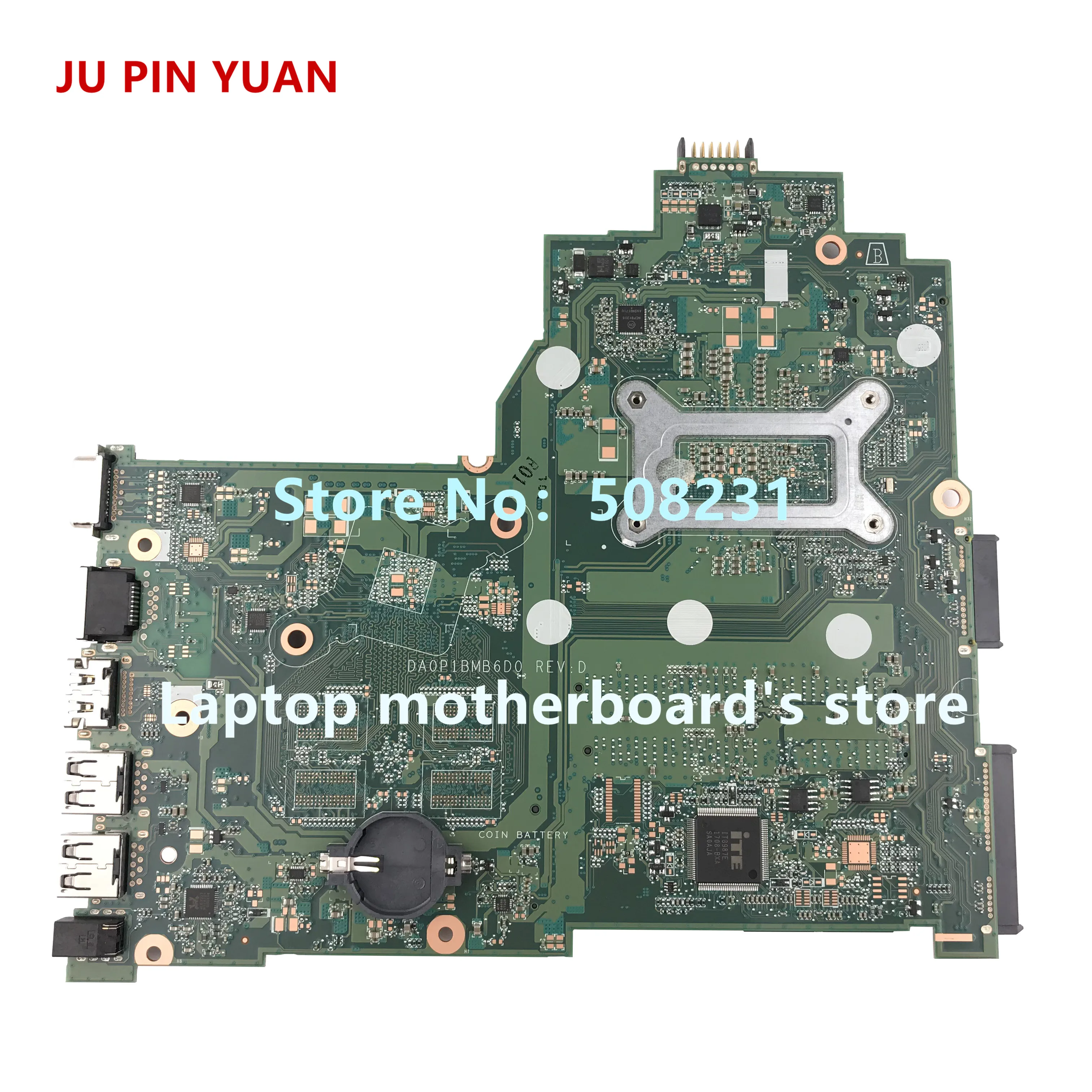 wonderful  JU PIN YUAN 925422-601 DA0P1BMB6D0 mainboard for HP Laptop 14-BS 240 G6 14-bs568TU laptop motherboa