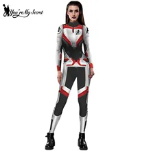 

[You're My Secret] Fashion Movie Series Cosplay Costume 3D Digital Printing Quantum Bodysuit For Women Breathable Zipper Catsuit