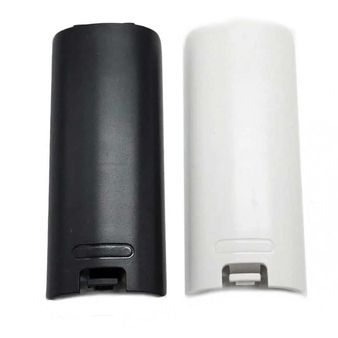 2pcs Black and White Replacement Battery Back Door Cover Shell for Nintendo Wii Remote Controller