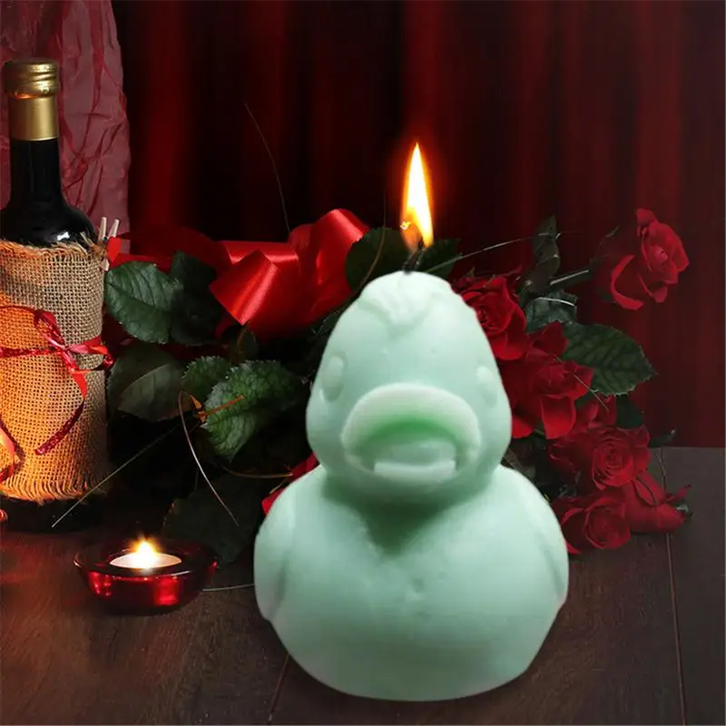 

3D Duck Shape Silicone Mold Cake Fondant Soap Candle Mould Dining Bar Moulds Kitchen Baking Tools