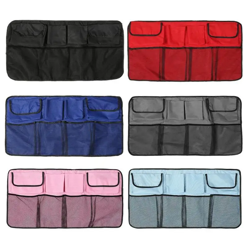 

6 Color Universal Car Rear Seat Back Storage Bag Multi Mesh Nets Pocket Auto Trunk Organizer Large Space Anti-dirty Durable Bag