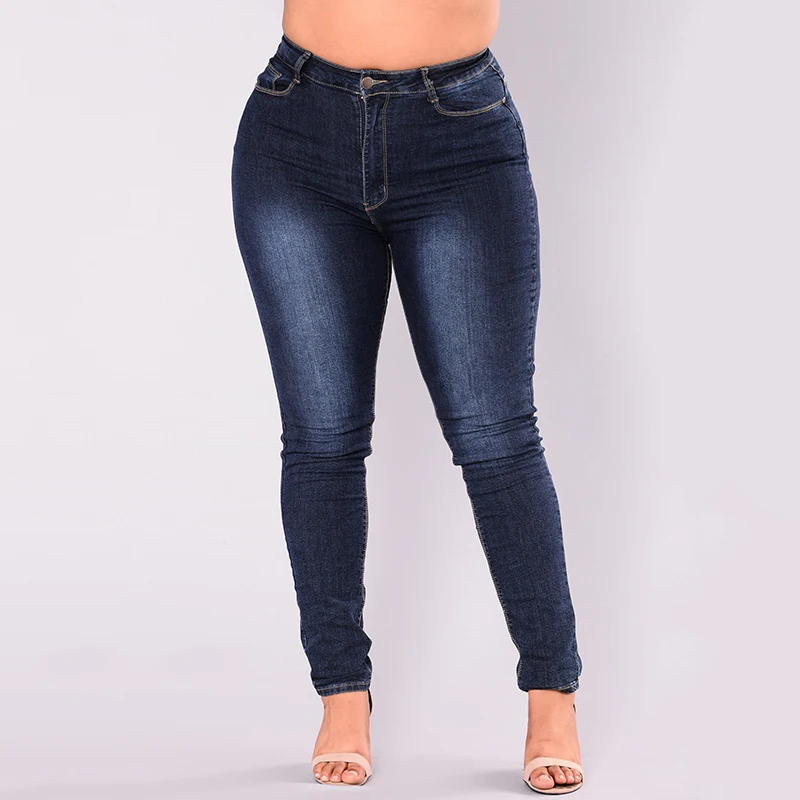 

2019 New Women Plus Size 7XL Jeans Feminino Casual Push Up Denim Jeans Stretch High Waist Skinny Pants Slim Fit Bodycon Trousers
