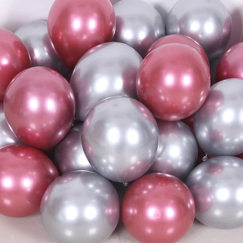 Воздушные шары Globos глянцевые металлические жемчужные латексные 10 шт. надувные