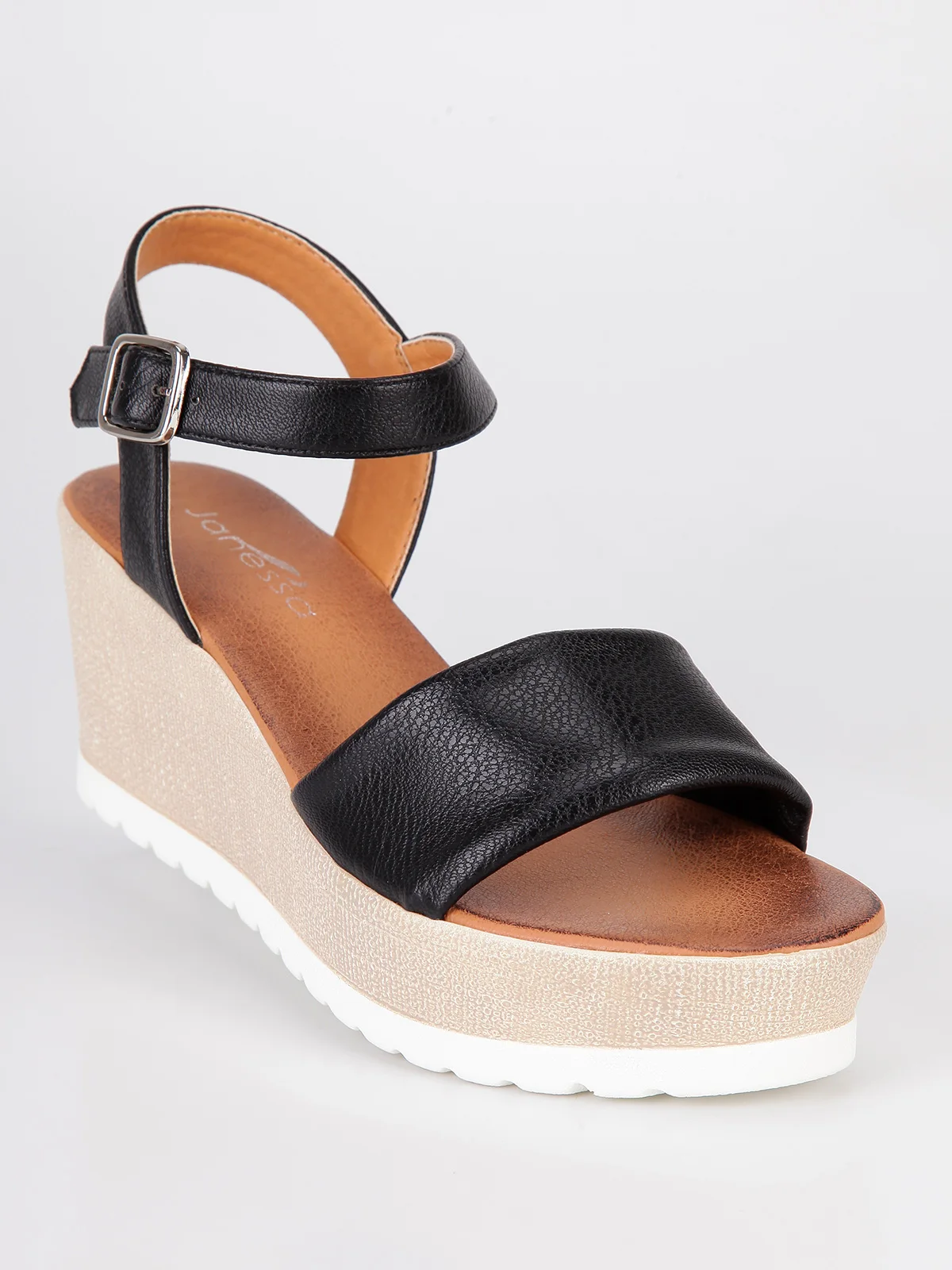 Wedge sandals black-in Women's Sandals from Shoes on Aliexpress.com | Alibaba Group