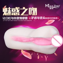 Top pocket pussy MizzZee male masturbator Oral sex reverse mold Realistic artificial Vagina Masturbation adult Sex toys for men