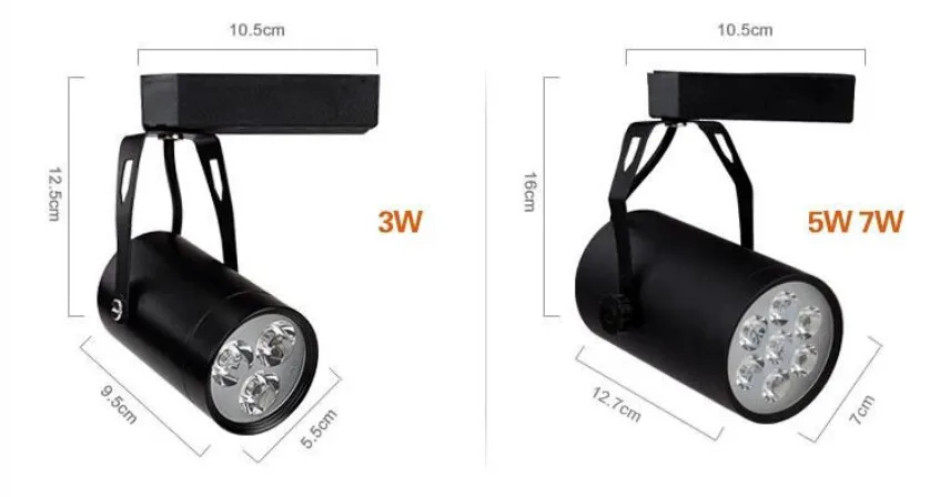Conduziu a Iluminação da Trilha para Loja de Roupas Pces Faixa Luz Spotlight Suspender Montado ou Teto Jóia Showroom 20 Dhl 12w Led 7 Luzes e Iluminação