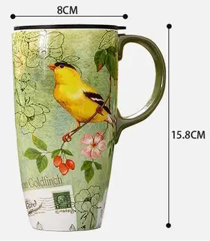 

2016 New Arrival Fashion School Style High Quality Mugs Coffe Water Cup Sent Girl Friend Creative Gifts Wirh Lid