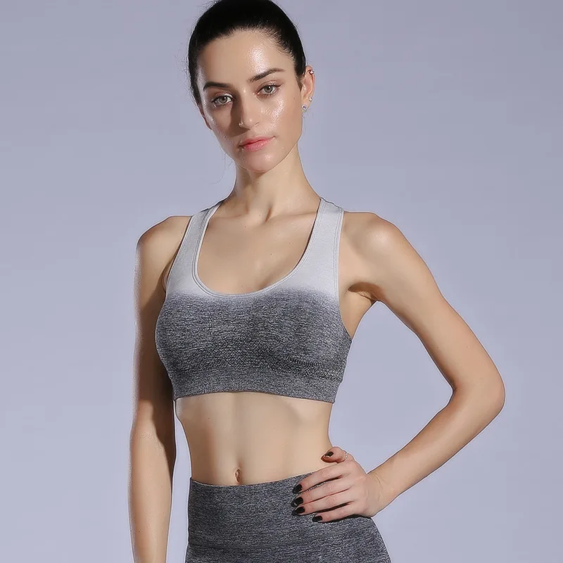 

Bodybuilding Breathable Yoga Bras Women High Elastic Quick-drying No Trace No Steel Ring Bras Running Yoga Gym Fitness Crop Top