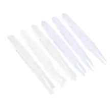 6 шт. углеродное волокно пластиковые антистатические прямые изогнутые антистатические пинцеты