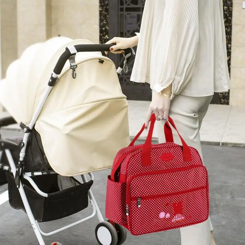 

New multifunctional diaper bags mother bag high quality maternity mummy nappy bags flower style mom handbag baby stroller bag