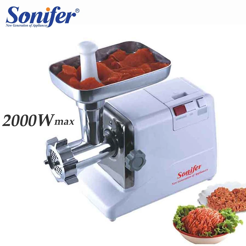 Домашняя электрическая мясорубка Sonife 2000 Вт|electric meat grinder|meat grinderelectric |