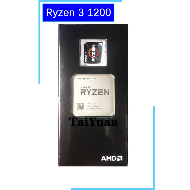 

AMD Ryzen 3 1200 R3 1200 3.1 GHz Quad-Core CPU Processor YD1200BBM4KAE Socket AM4