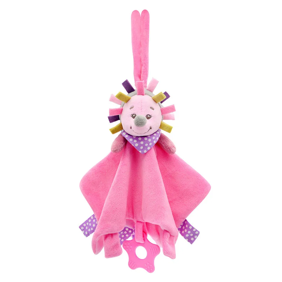 Soft Newborn Baby Toys 0-12 Months Cartoon Animal Comforter Baby Rattle Toys Mobile Toys for Baby Educational Bebe Soothe