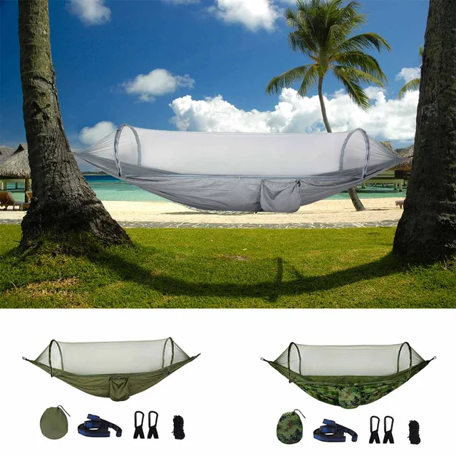 Best Price 1-2 Person Outdoor Hammock with Mosquito Net Buckle Portable Auto Jungle Parachute Hammock Camping Sleeping Tree Swing Bed Army Best Price 1-2 Person Outdoor Hammock with Mosquito Net Buckle Portable Auto Jungle Parachute Hammock Camping Sleeping Tree Swing Bed Army