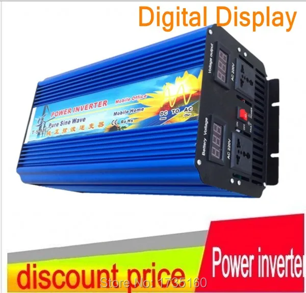 

10000W peak 5000W pura sinus inverter 5000W pure sine wave power inverter,24V DC to AC 230V 50Hz,for solar system