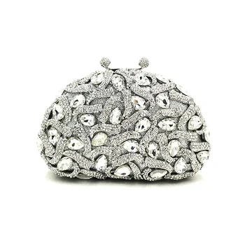

Luxury women evening party bag bridal wedding diamonds bag fashion accessories elegant wallet clutches bag crystal bag purse