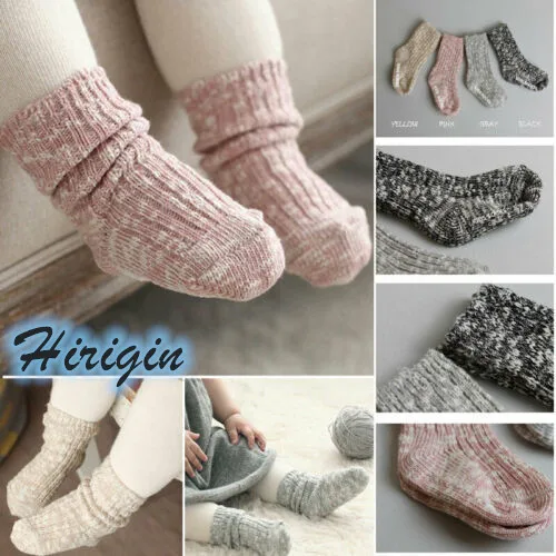 

Unisex Cotton Socks New Cotton Kid Baby Boys Girls Socks Casual Knitting Warm Thick Non-slip Floor Socks