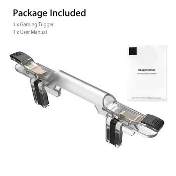 

G2K PUBG Mobile Game Controller Gamepad Trigger Aim Button L1R1 Shooter Joystick for IPhone Android Phone Game Pad Accesorios
