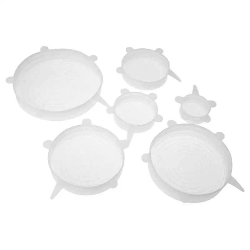 

Heat Resistant Reusable Stretch Silicone Lids Universal Food Wrap Bowl Pot Pan Cover Cookware Lids Kitchen Refrigerator Cooking