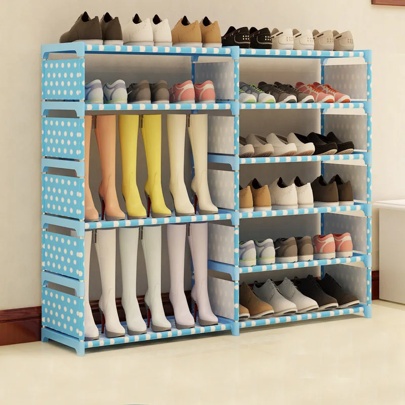 

Multi-layer Simple Non-woven fabric Craft Shoes Boots Storage Rack Assembly Stand for Home Shoes Organizer Saving Space JC001