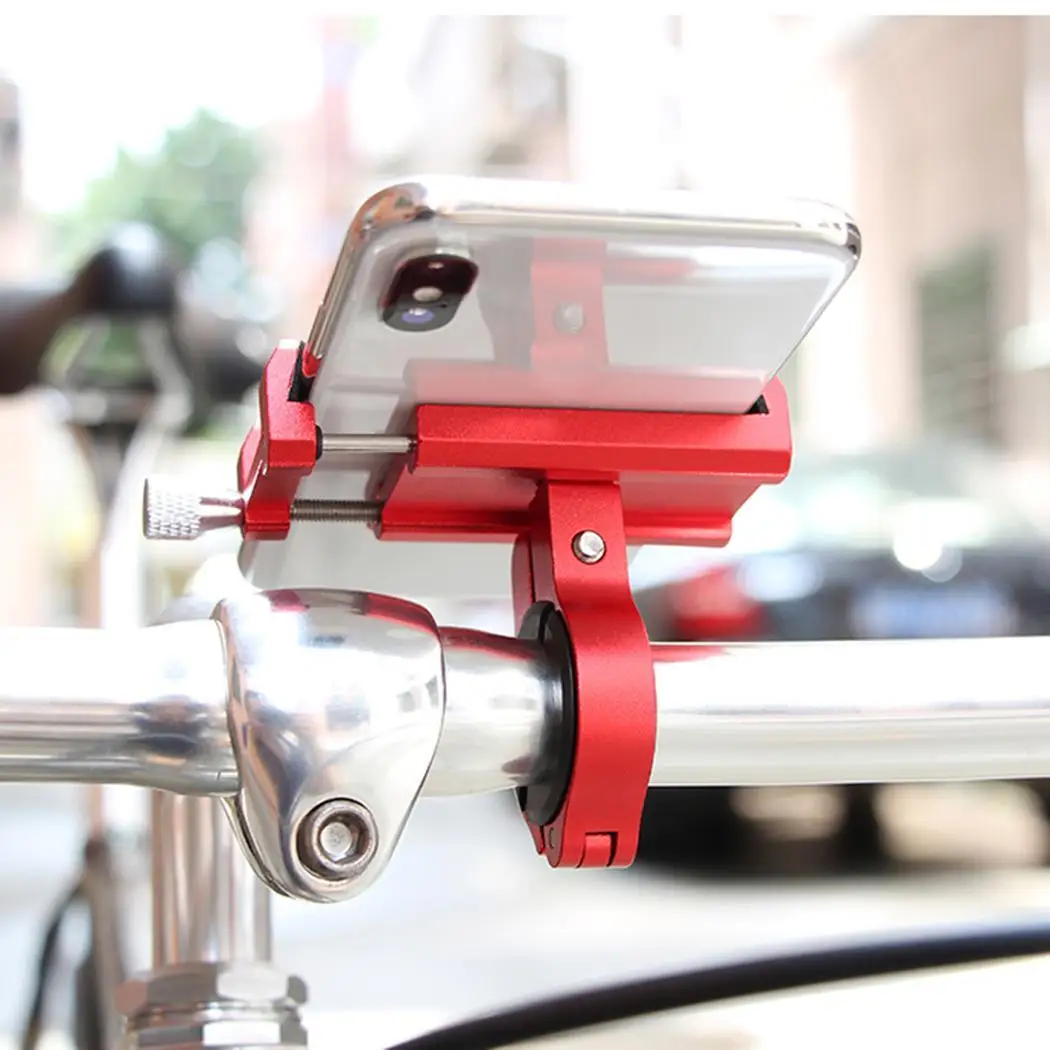 

G81 G-81 Aluminum Bike Phone Stand For 3.5-6.2 inch Smartphone Adjustable Bicycle Grips Support GPS Phone Mount Holder