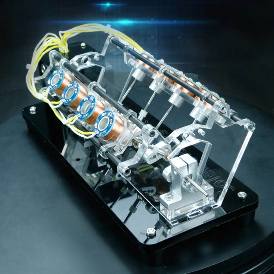 NFSTRIKE 5 в 4 Вт 8 катушек высокоскоростной Электромагнит автомобильный двигатель v-образная Модель двигателя развивающие игрушки для детей и взрослых