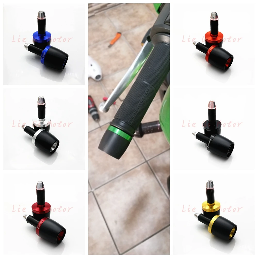 

22mm CNC Aluminum Universal Motorcycle Handlebars Grips Ends Bar Ends Handlebars Caps For Kawasaki Z750 Z800 Z1000 Yamaha Honda