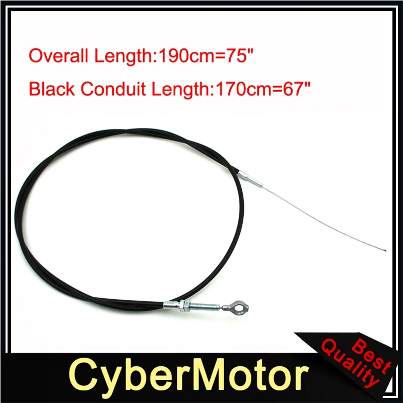 

Enhanced Throttle Cable 75" Long With 67" Casing 8251 For American Sportworks Manco Go Kart Cart