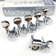 Chrome Guitar Locking Tuners Electric Guitar Machine Heads Tuners JN-05SP Mini Oval Tuner for ST TL Lock Silver Tuning Pegs цена Chrome Guitar Locking Tuners Electric Guitar Machine Heads Tuners JN-05SP Mini Oval Tuner for ST TL Lock Silver Tuning Pegs цены онлайн