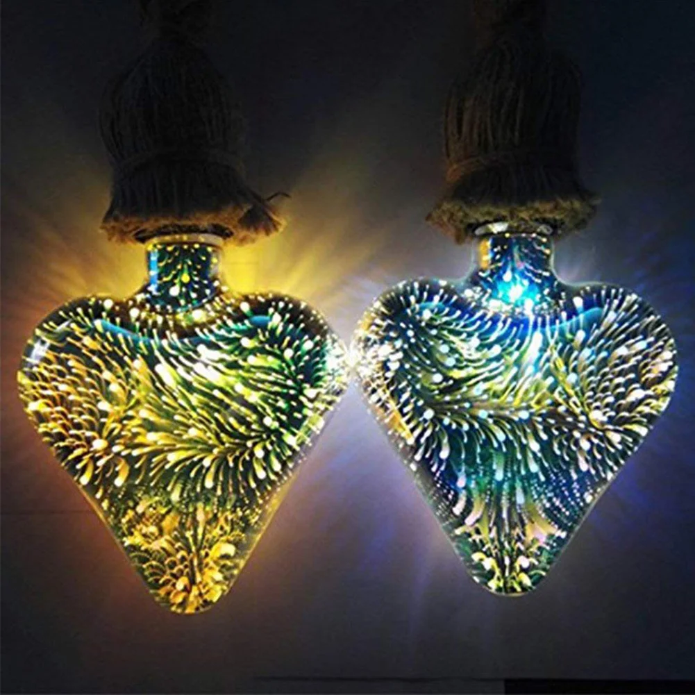 

3D Star LED lamp 110V 220V E27 Fireworks Effect Warm White Vintage Edison bulb 3D Holiday lights Christmas Decoration light