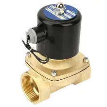 DN40 латунь нормально замкнутый Электрический электромагнитный клапан для воды нефтяной газ DC24V электромагнитный клапан высокое качество