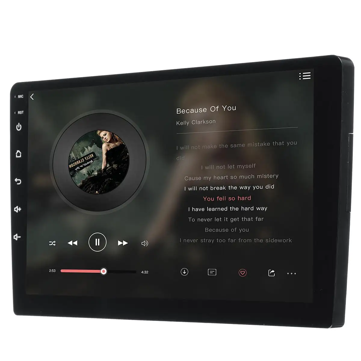 Автомобильный мультимедийный плеер 9 ''для Android 8, автомобильный стерео 2 DIN, bluetooth, wifi, gps, Nav, четырехъядерный радио, видео, MP5 плеер