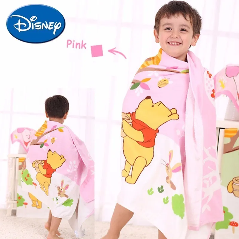 

Disney Children Cotton Print Soft Bath Towel 70*140cm Cartoon Pooh Baby Kids Boy Girl Swimming Beach Towel Children's day Gift