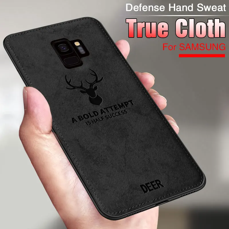 

Protection Phone Case For Samsung S9 S8 Plus Note 8 9 Shockproof Deer Head Soft Edge Case On The For Samsung S8 S9 Shell