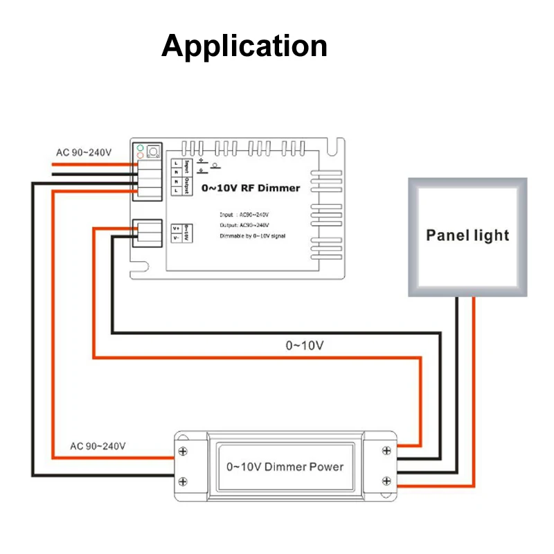 Выход 0-10 в светильник Диммер 220 В Диммер Led 220 В лампы RF Led диммер 220 В пульт дистанционного управления Вход AC 110 В 220 В