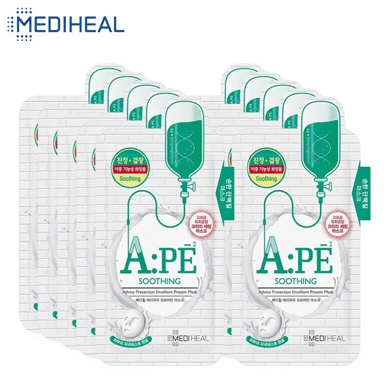 MEDIHEAL Успокаивающая Белковая маска для лица осветляет масло и воду сбалансирует