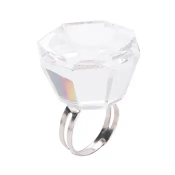 

Professional Eyelash Extension Glue Crystal Tattoo Pigment Ring Cup 1PC Open-end Design Tools