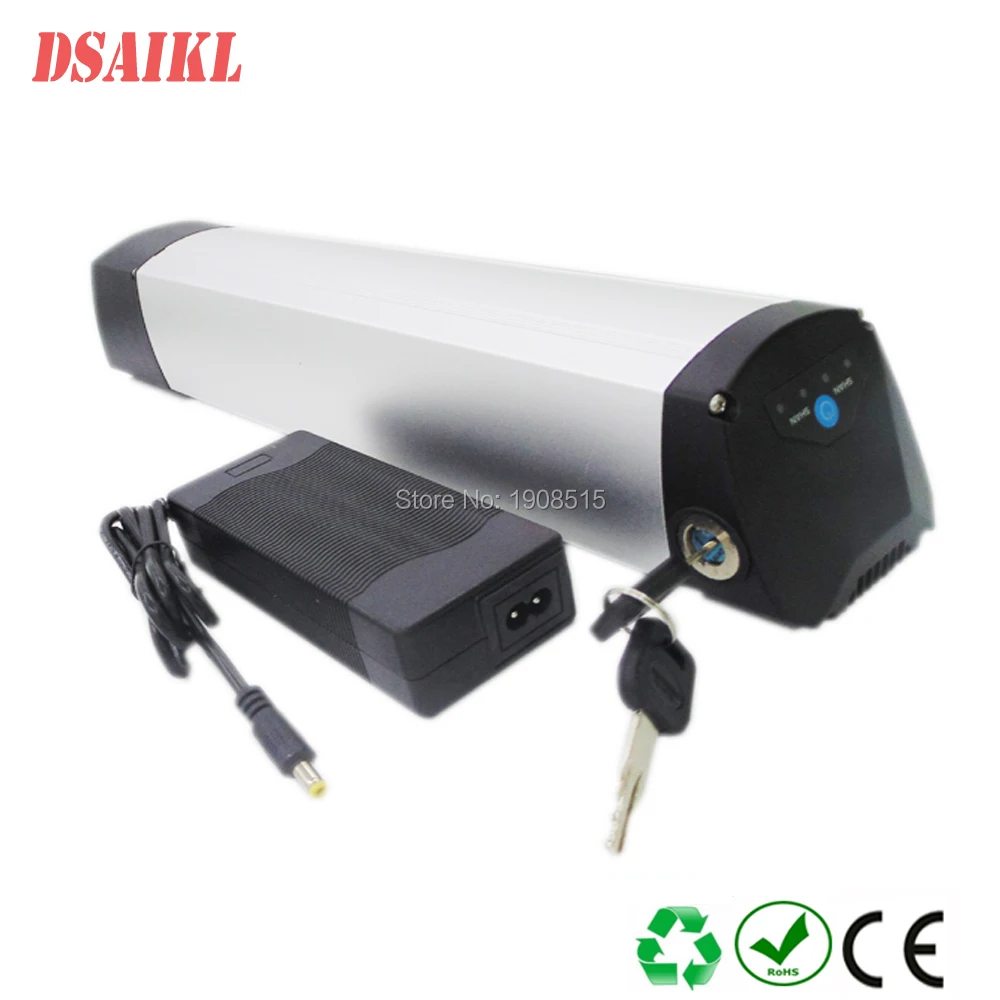 

Down tube shark 36V 10.4ah 10S4P brand power cells 250W 500W ebike lion battery pack with charger