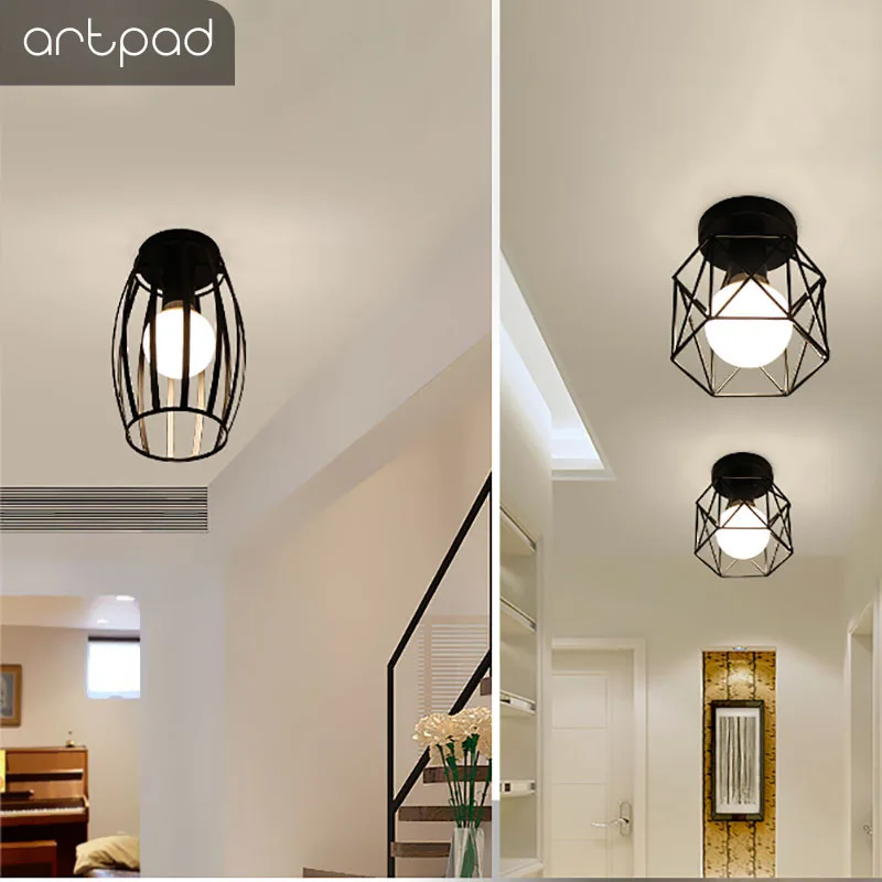 Artpad Northern Europe Iron Diamond Led Ceiling Light Fixtures Artpad Northern Europe Iron Diamond Led Ceiling Light Fixtures Hallway Lights Dressing Room Balcony Lamp 5w E27 Bulb Included In From