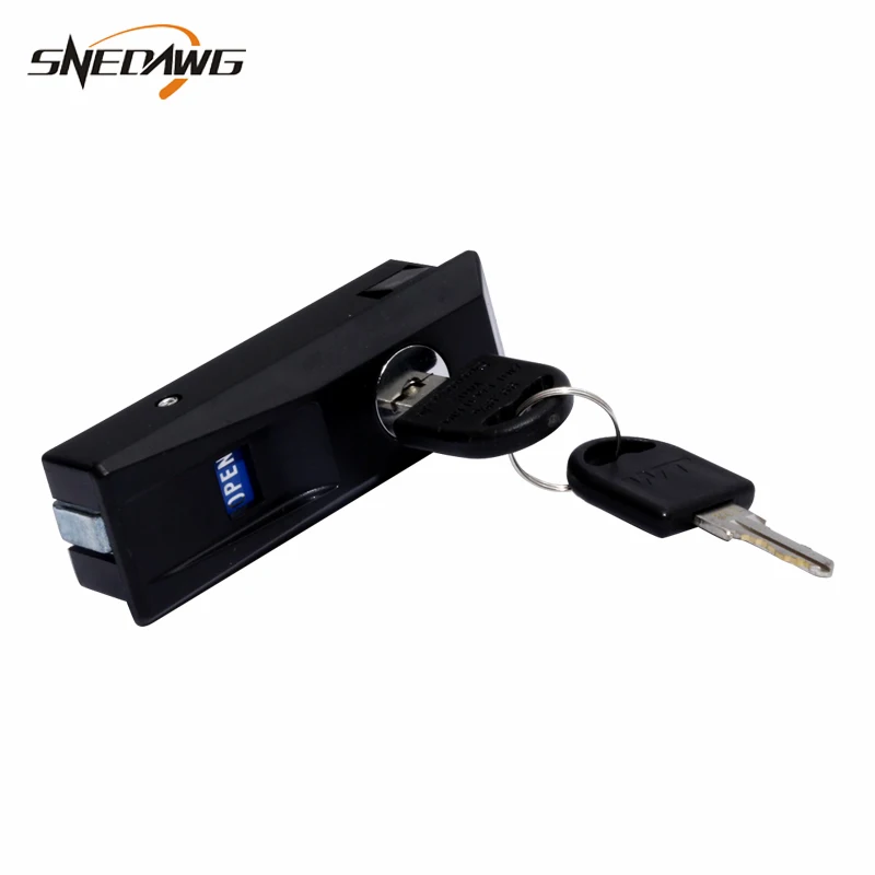 WT9700 Cabinet Lock with Key Plastic Metal Industrial Distribution Box Plane Lock Safety Mailbox Flat Steel Cabinet cabinet door lock