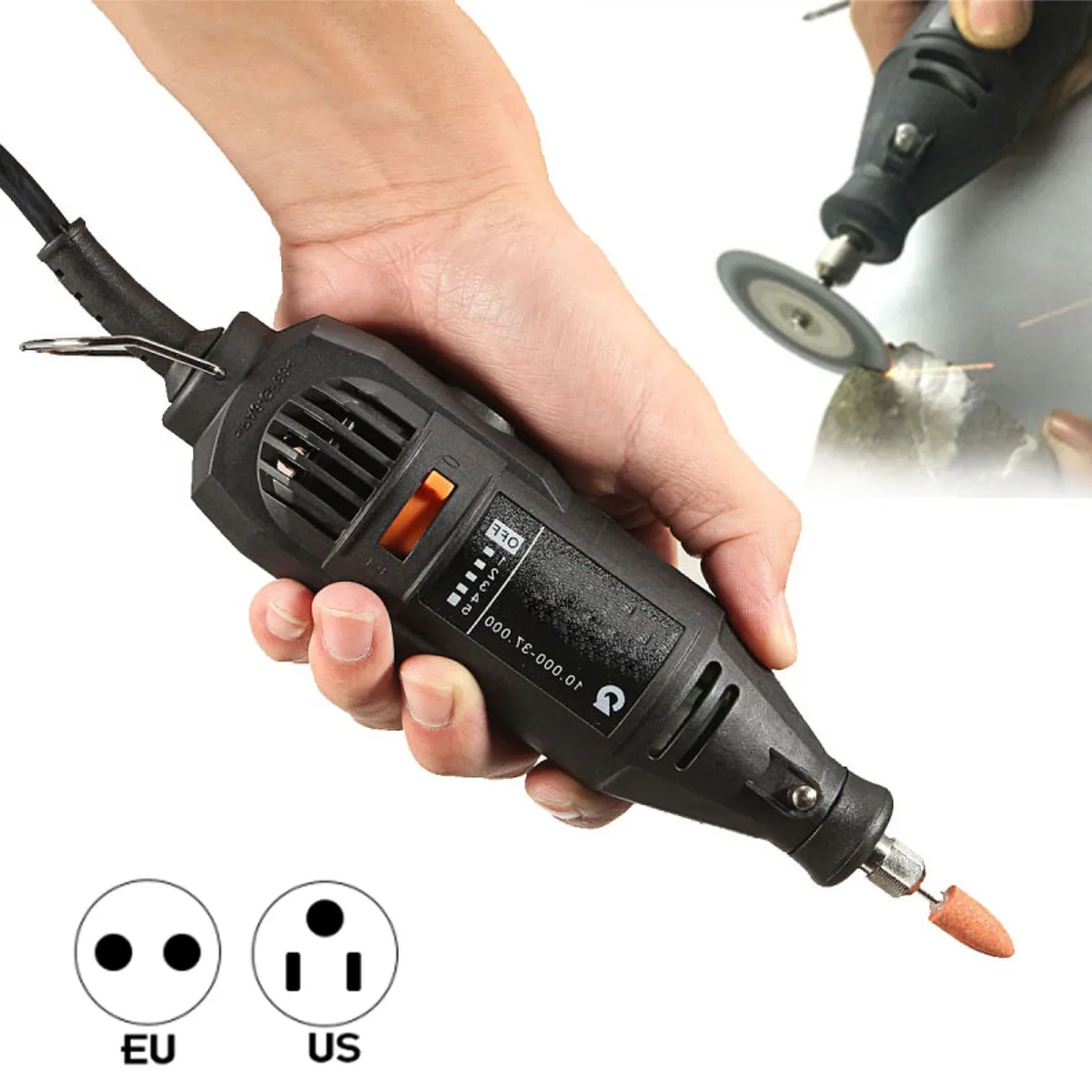

Electric Drill Grinder Multi-function 5 Variable Speed Grinding Set Rotary Power DIY Repair Tools