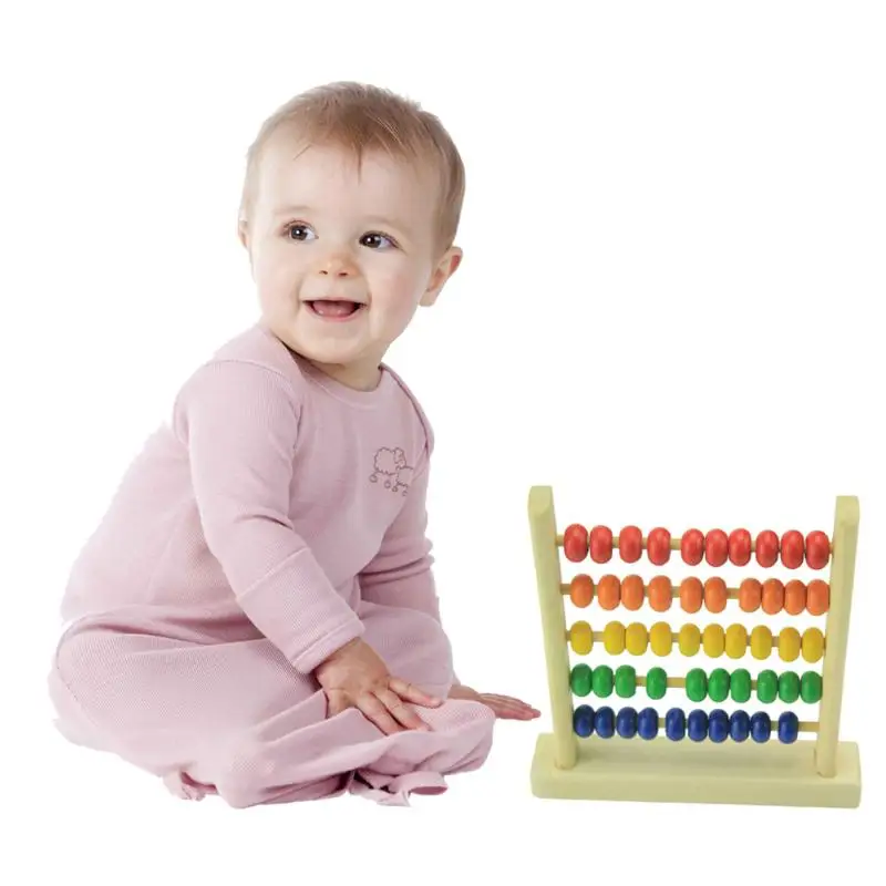 

Wooden Abacus Colorful Small Numbers Counting Baby Toy Calculating Beads Kids Math Learning Early Educational Toy Boy Girl Gift