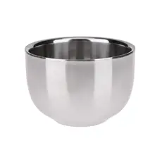 Двойной Слои Нержавеющая сталь Для мужчин Чаша для бритья кружка для мыла чаша Парикмахерская Чай чашки