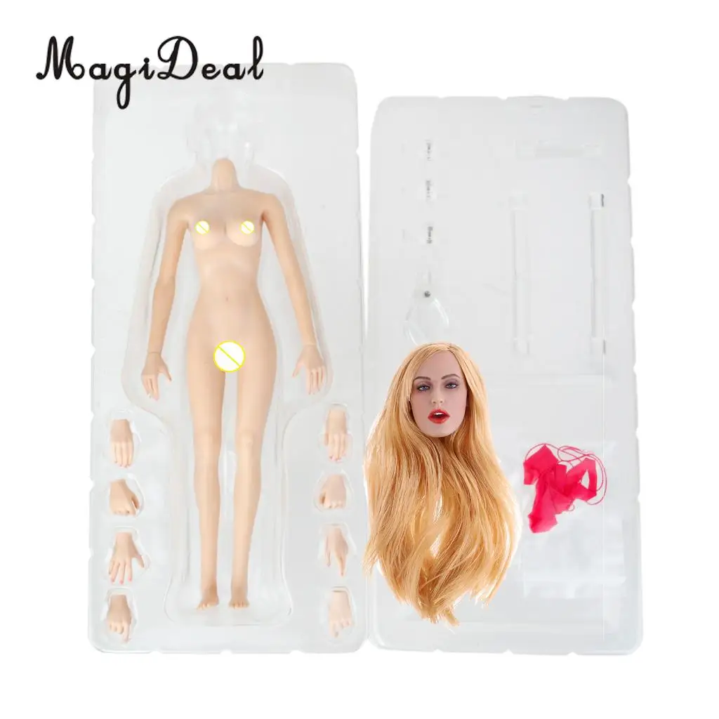 

1/6 Seamless Small Busts Female Nude Body & Head Sculpt for 12'' HT/Phicen/Kumik Action Figure Doll Toys