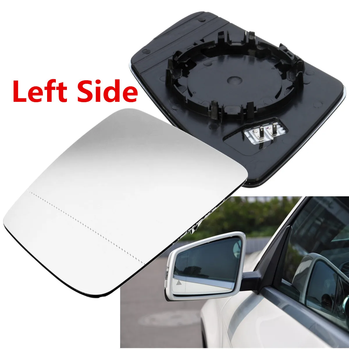 

Left Side Car Rear View Mirror Glass Electric Heated Side Mirrors For Mercedes C180 C200 C300 E200 E300 S400 S600