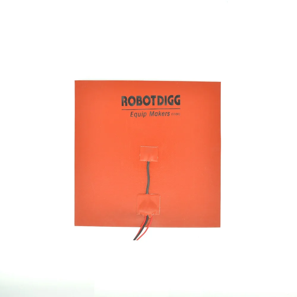 110V 250*250mm Square Silicone Rubber Heater Pad with 3M Tape 300 Wattage | Обустройство дома